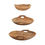Thumbnail: Sable Teak Wood Bowl (Set of 3) 