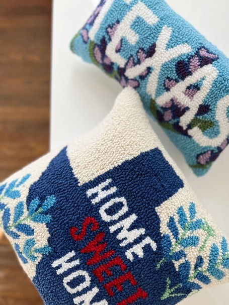 Thumbnail: Texas Blue Bonnet Hook Pillow