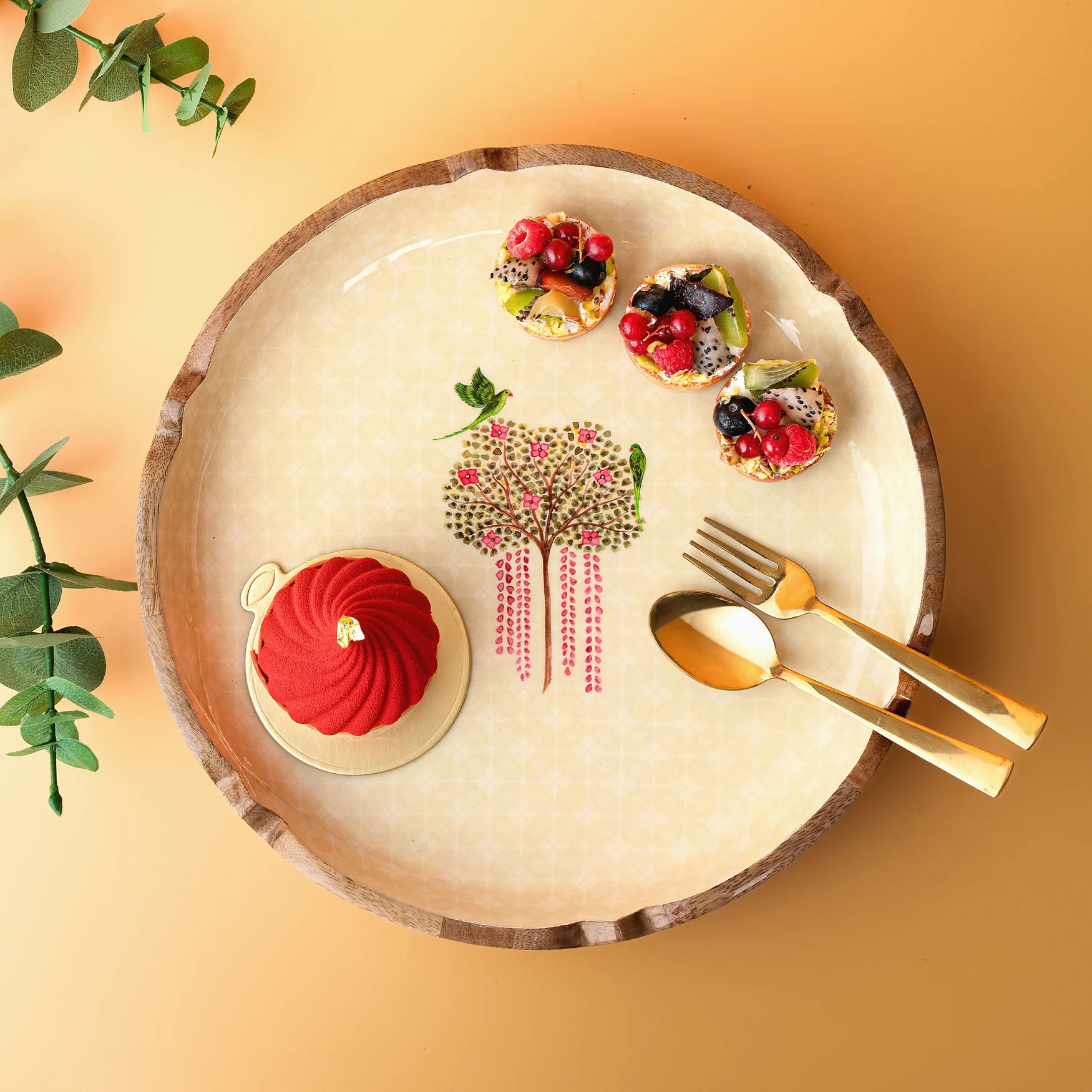 Parrot Tree Platter 