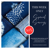 Our Biggest Fabric Sale Continues — 50% OFF In-Stock Fabrics!