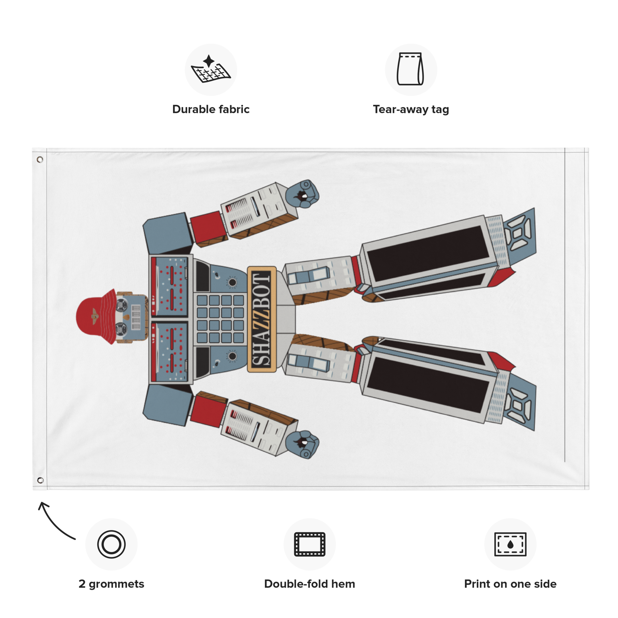 MIGHTY SHAZZBOT Flag