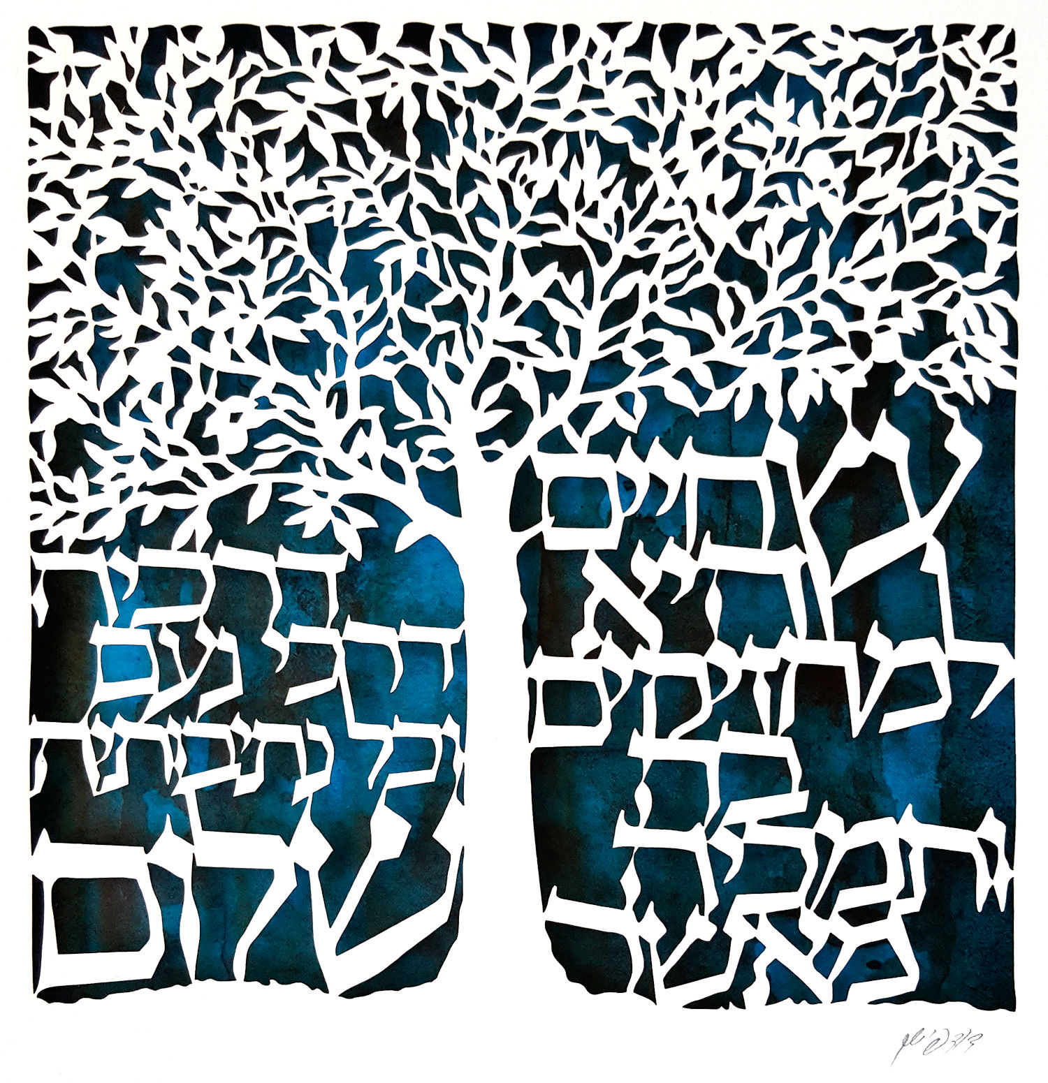 Tree of Life Paper cut (square)