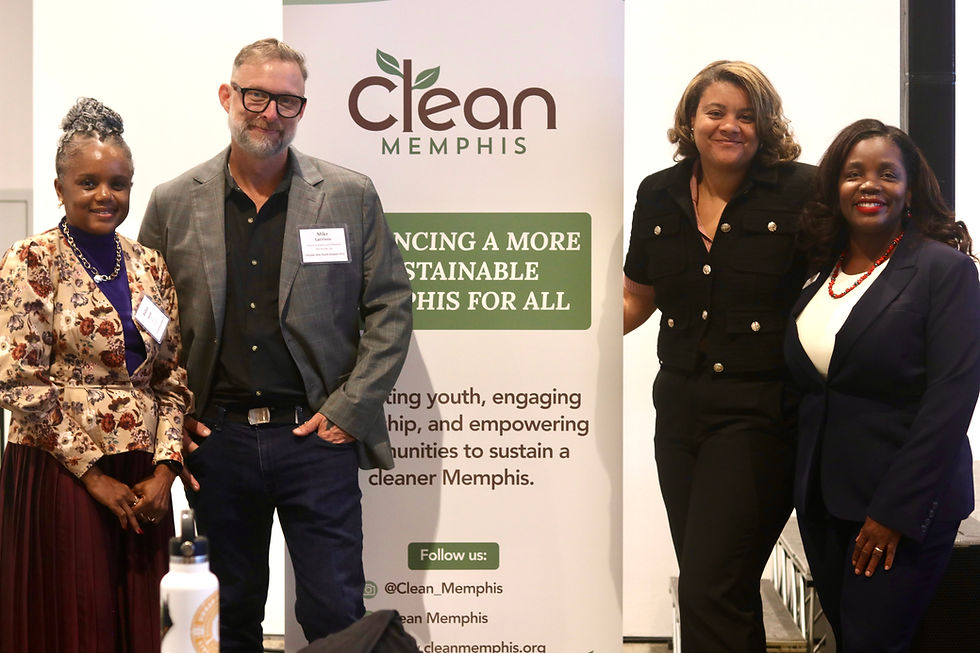 Memphis Native Tree Works, Director Mike Larrivee and President and CEO of The Works Roshun Austin speak at Clean Memphis Summit