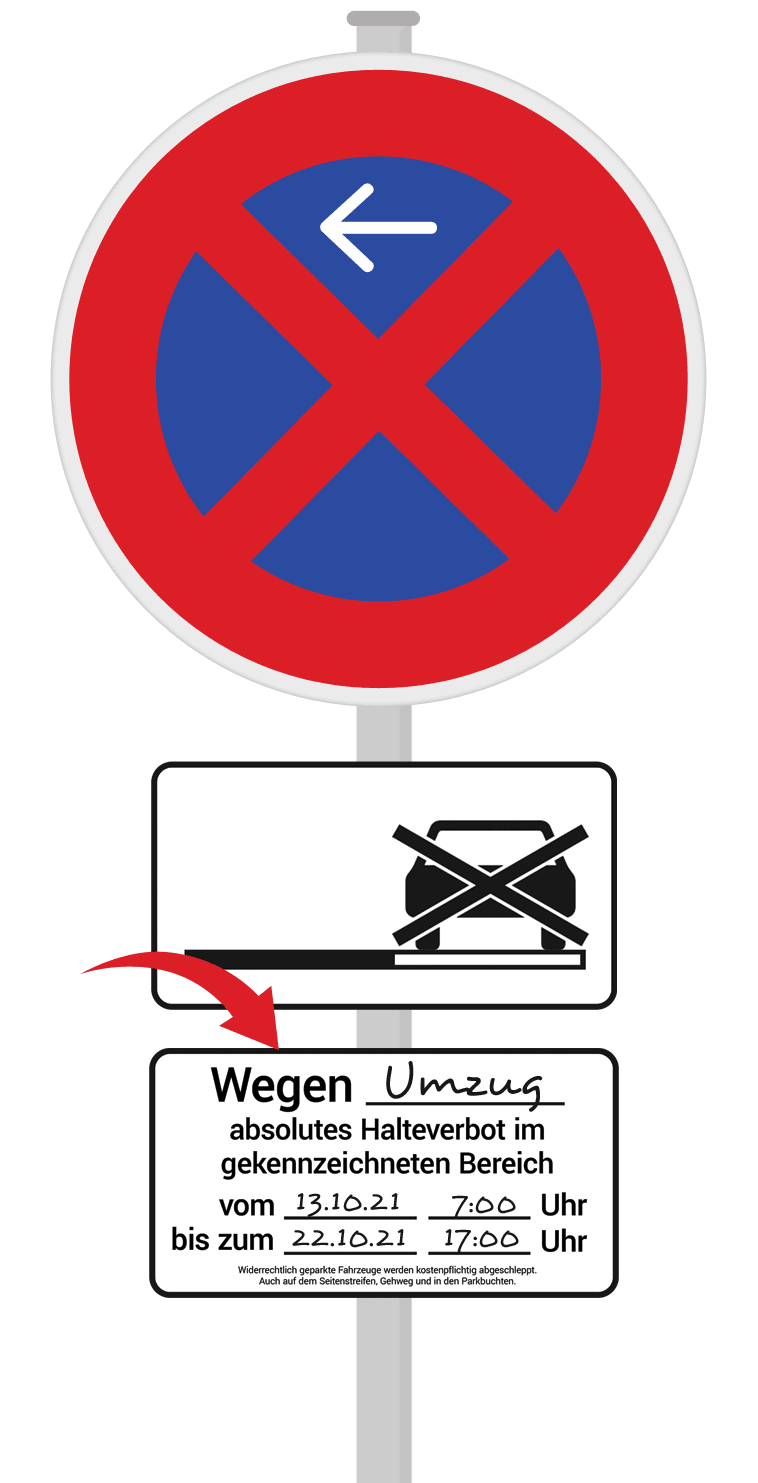 Parkverbotsschilder günstig Düsseldorf