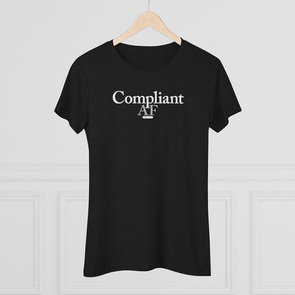 Thumbnail: Compliant AF Women's Triblend Tee