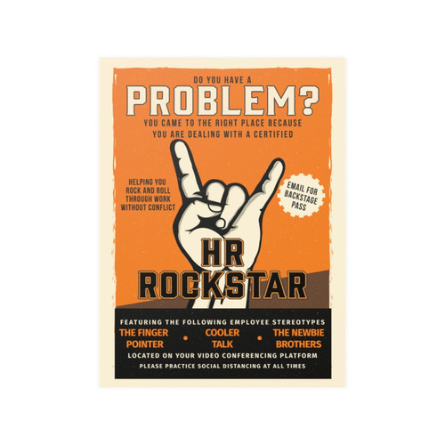 HR Rescue HR Rock Star Poster | HR-Shield