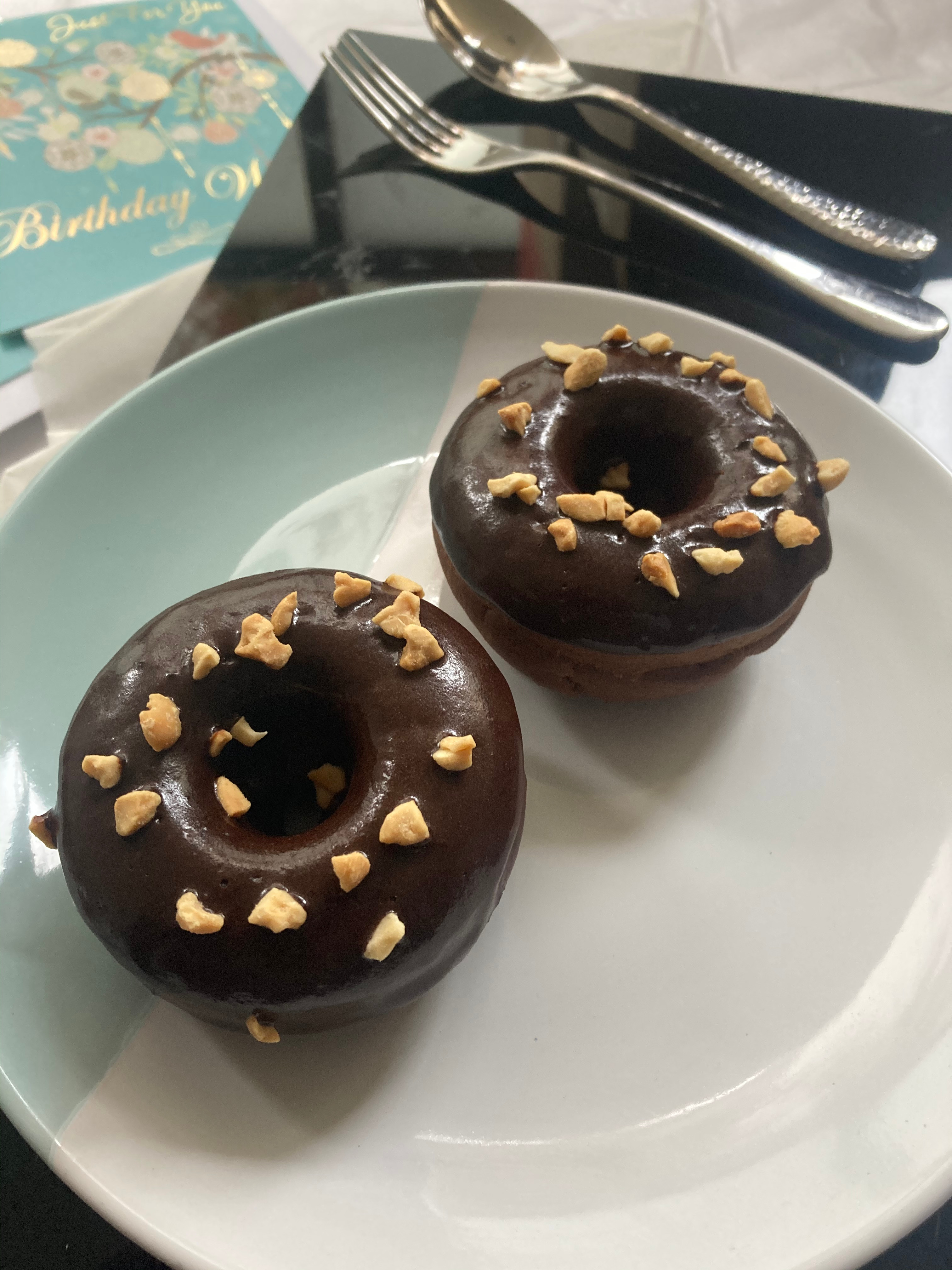 Chocolate plant-based vegan doughnut (a dozen)