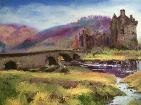 Caldwell Eilean Donan Castle Oil 19.5x15ins 150.JPG