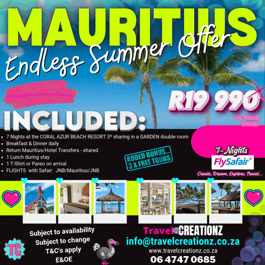 Endless Summer Coral Azur Mru.Travel Creationz 2026.gif