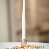 Dinner candle holders in a shabby to chic york
