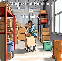 colour drawing of a person moving and ha