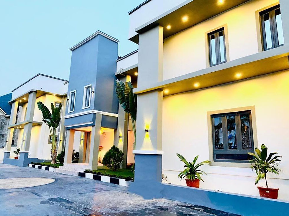 A newly built house in Ghana