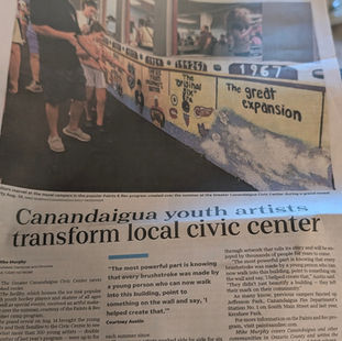 Canandaigua youth artists transform local civic center