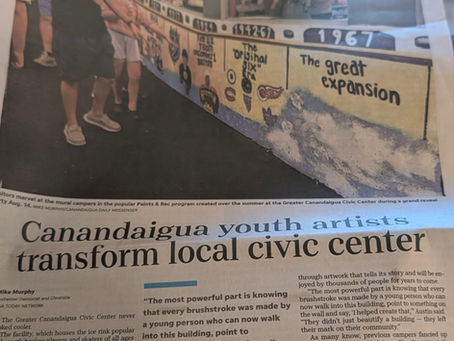 Canandaigua youth artists transform local civic center