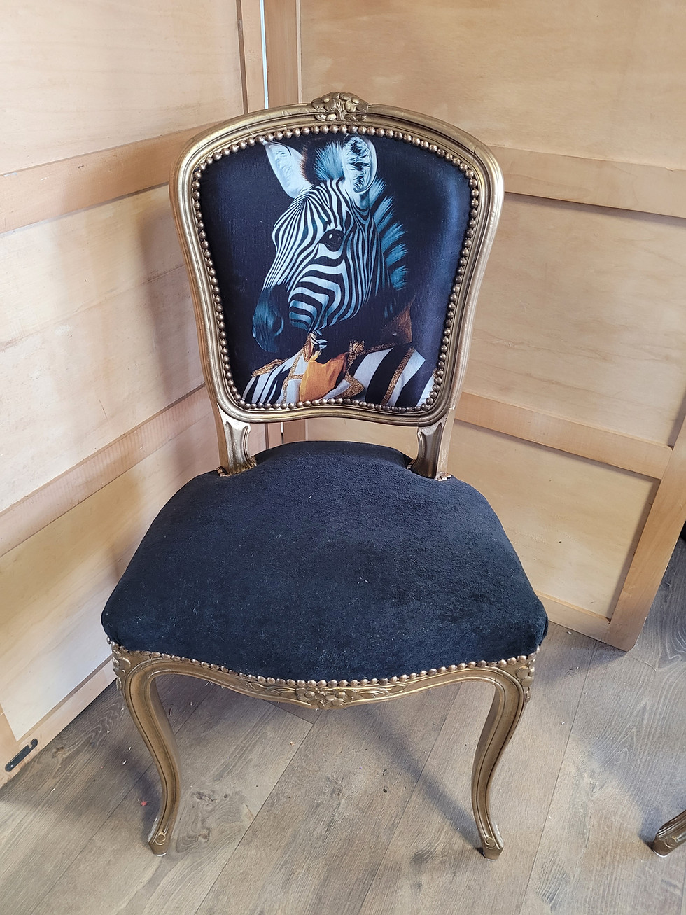 Miniature : Chaise louis xv Zèbre 