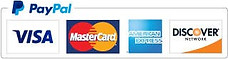Accepted payments: PayPal, Visa, MasterCard, Amex, Discover