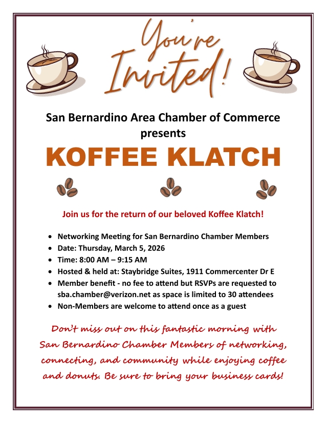 SBA Chamber KOFFEE KLATCH - April 2026