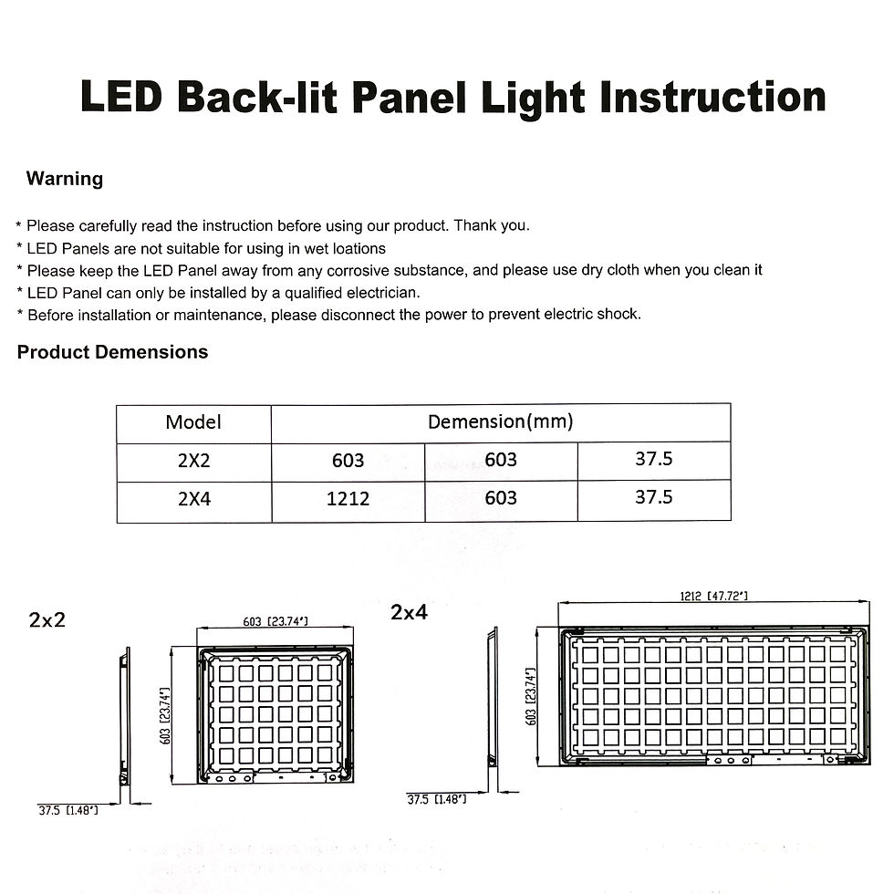Thumbnail: 2X4 LED PANEL LIGHT