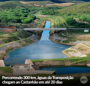 Transposição do Castanhão em 20 dias!!!