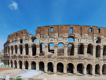 The Colosseum is a massive 1st-century stone-and-concrete arena in Rome, Italy, built between 72-80 AD to seat roughly 50,000–80,000 spectators. It was designed for brutal gladiator combat, wild animal hunts, and mock naval battles. Today, it is an iconic UNESCO World Heritage Site and a top Roman tourist destination.