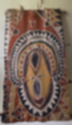 Thumbnail: Abelam Ceremonial house Bark Painting