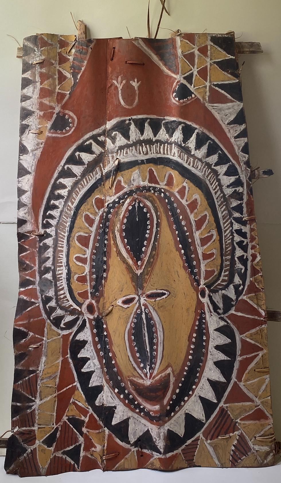 Thumbnail: Abelam Ceremonial house Bark Painting