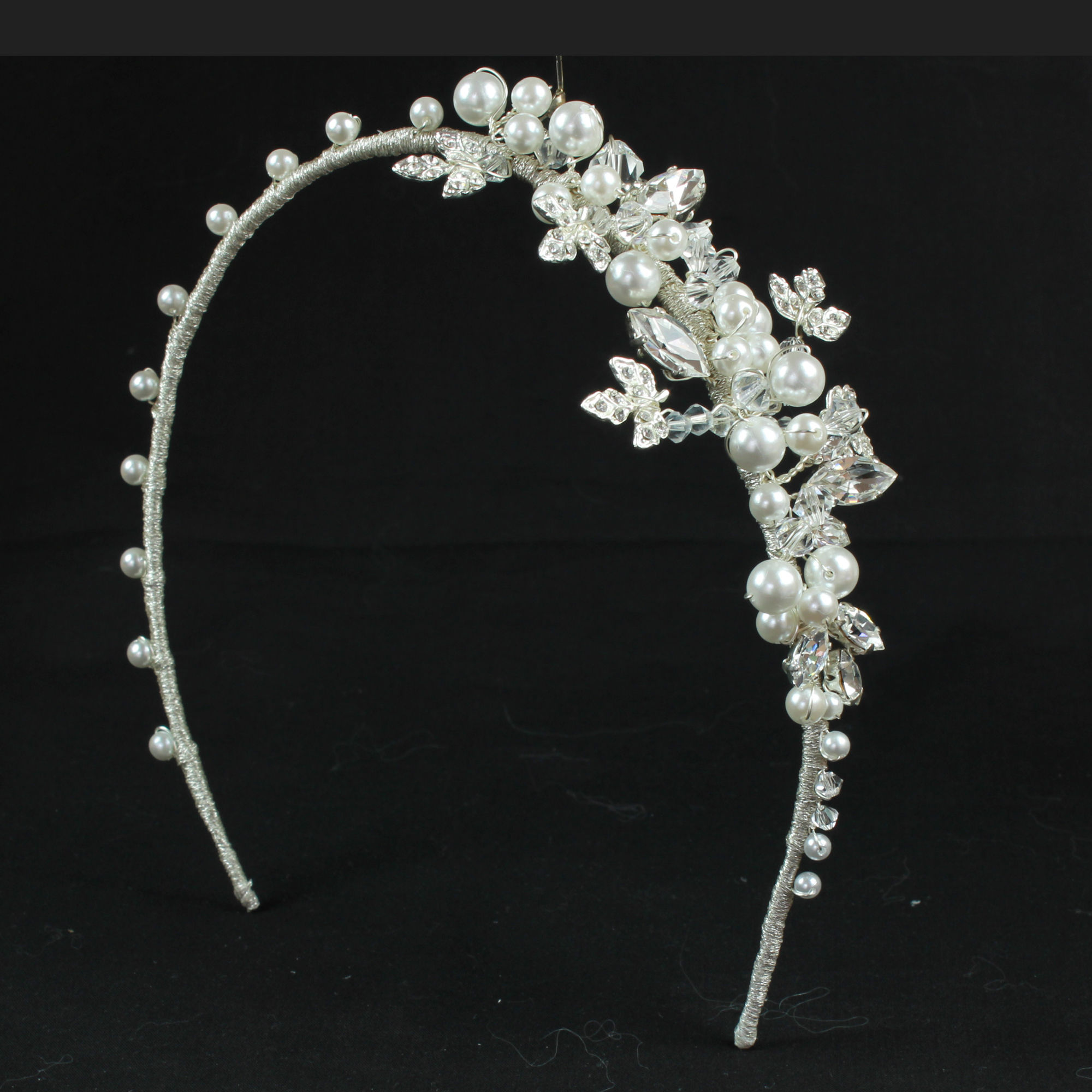 pearl and crystal leaf sideband for children
