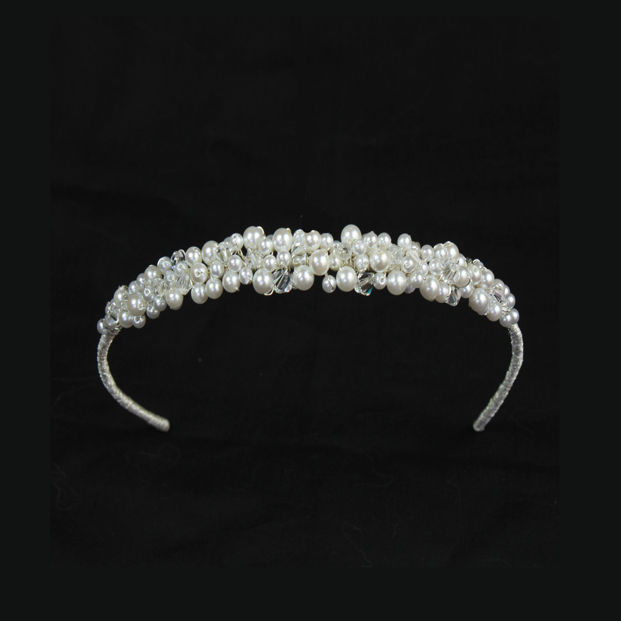 childs pearl and crystal wedding/Communion headdress