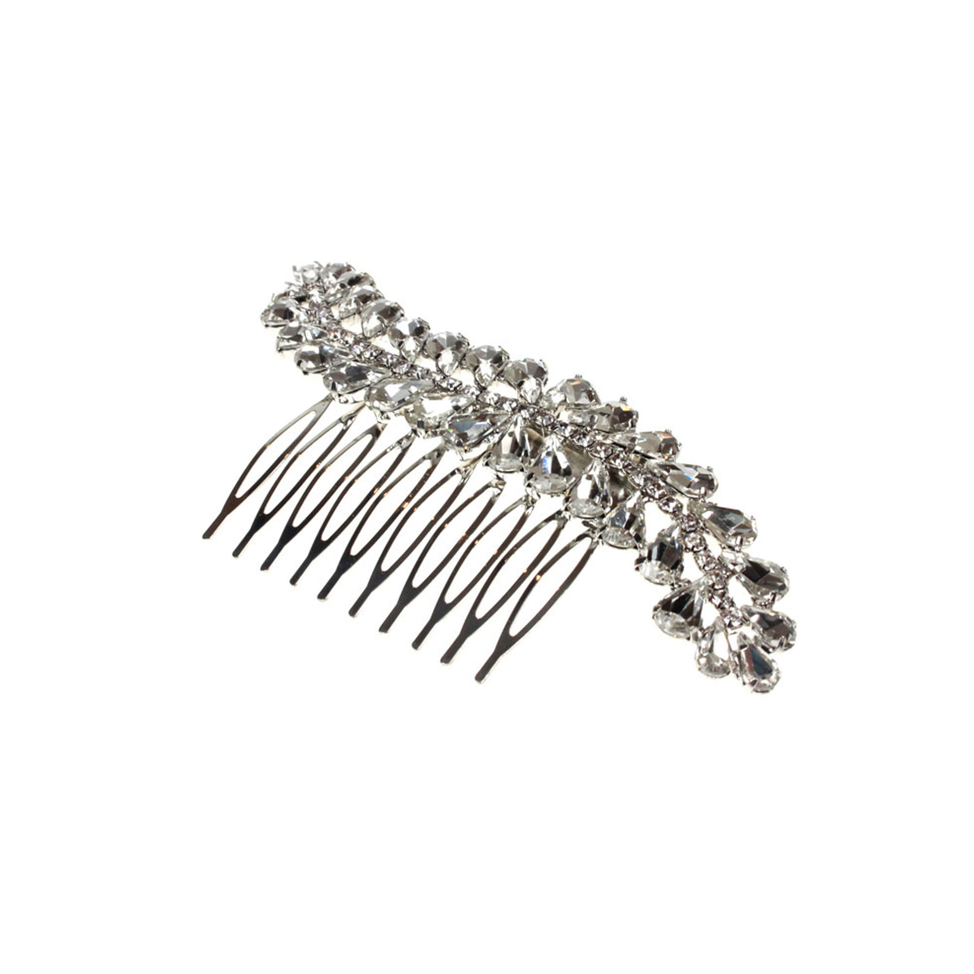Shaped Crystal Hair Comb | Ivana