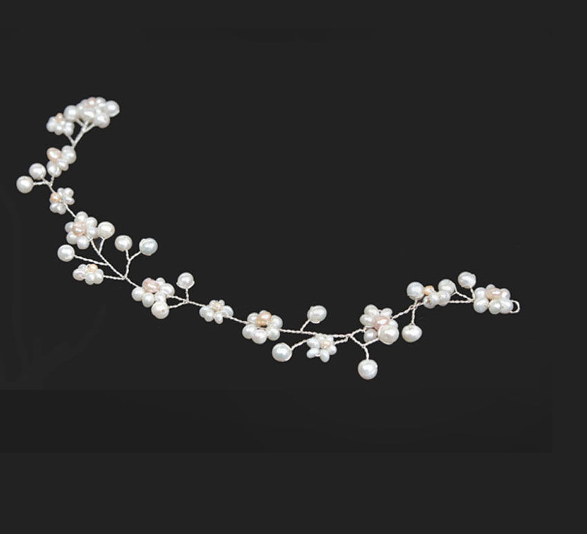 pearl bridal hair vine