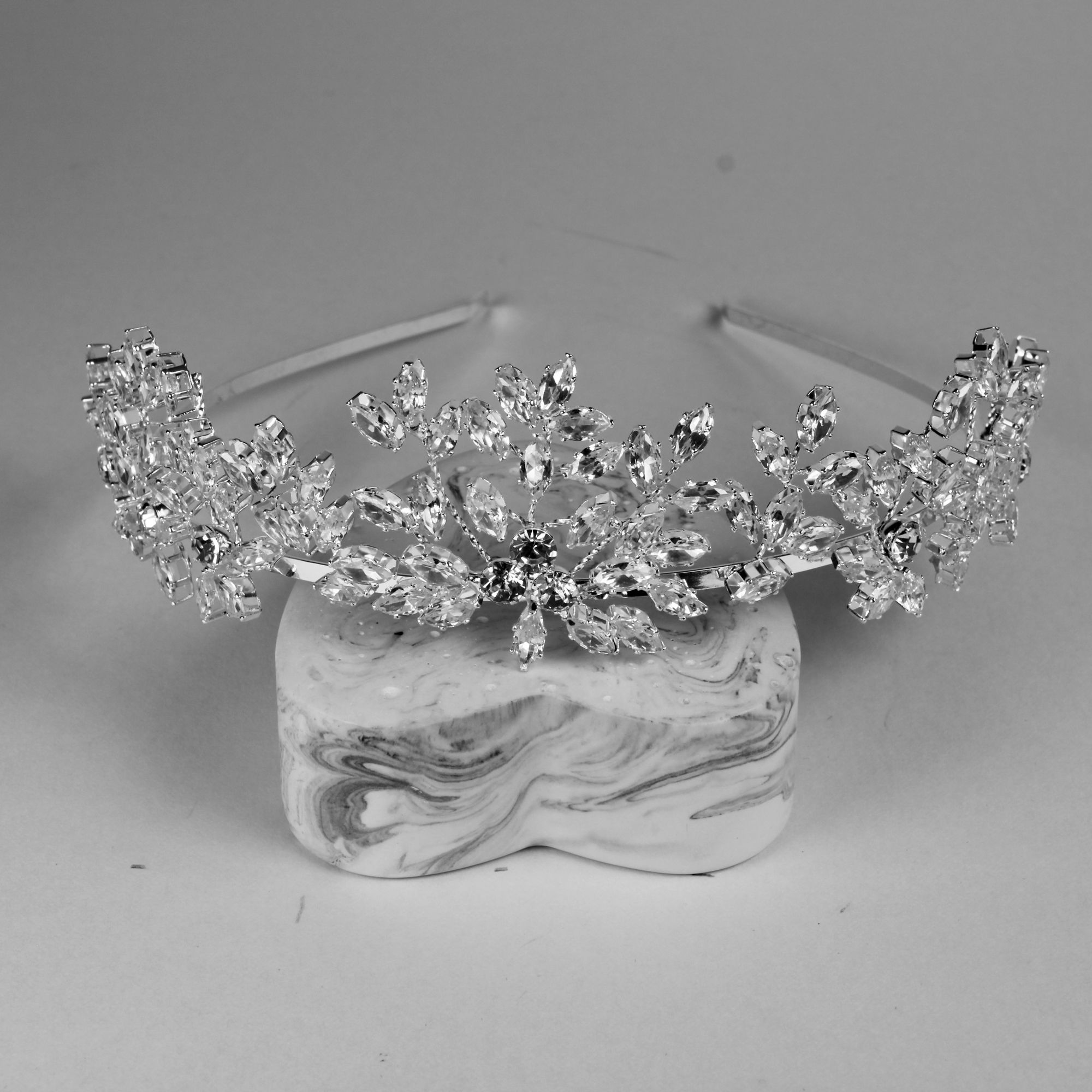 crystal wedding tiara