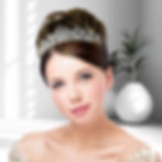 shimmering crystal wedding tiara
