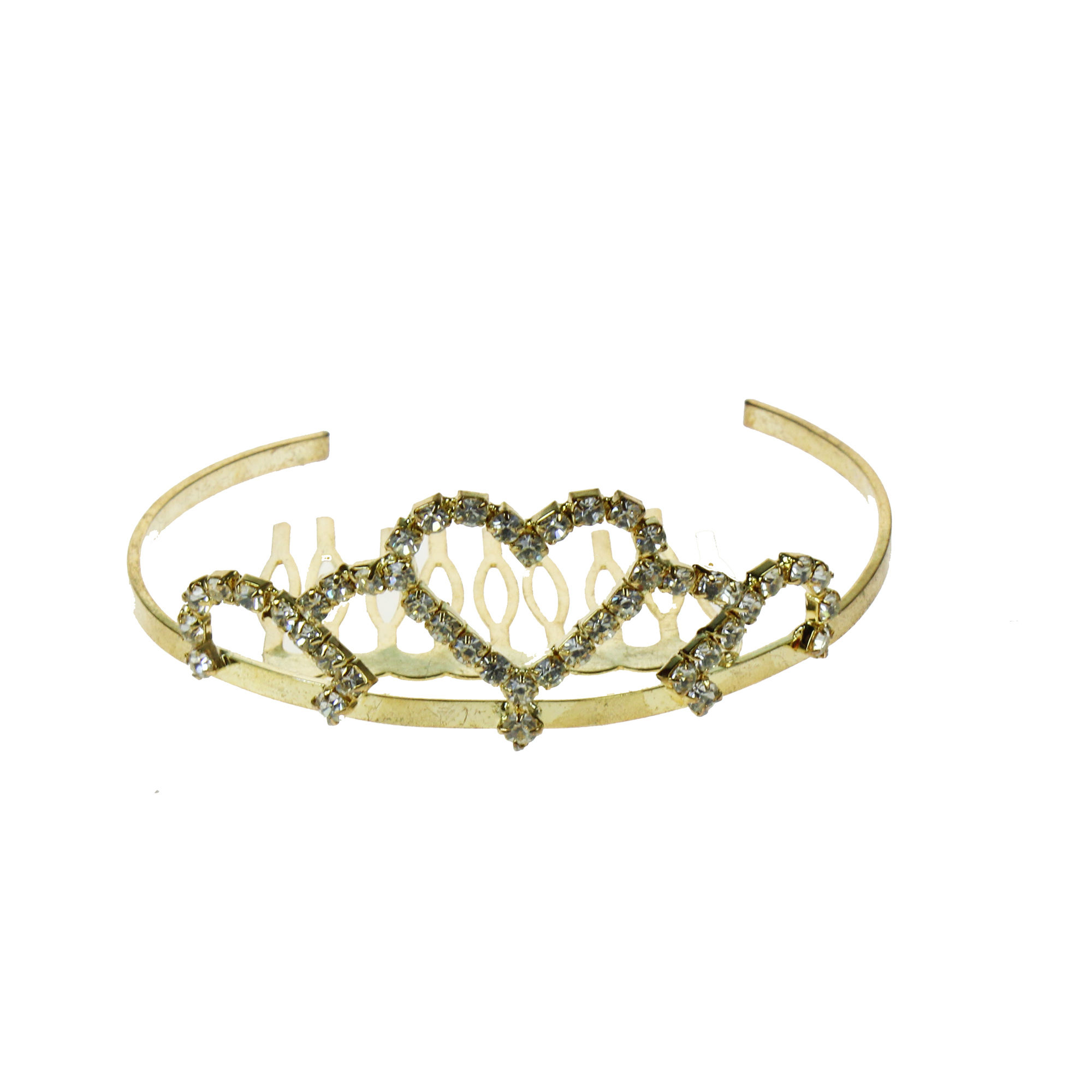 pretty diamante heart headpiece for children