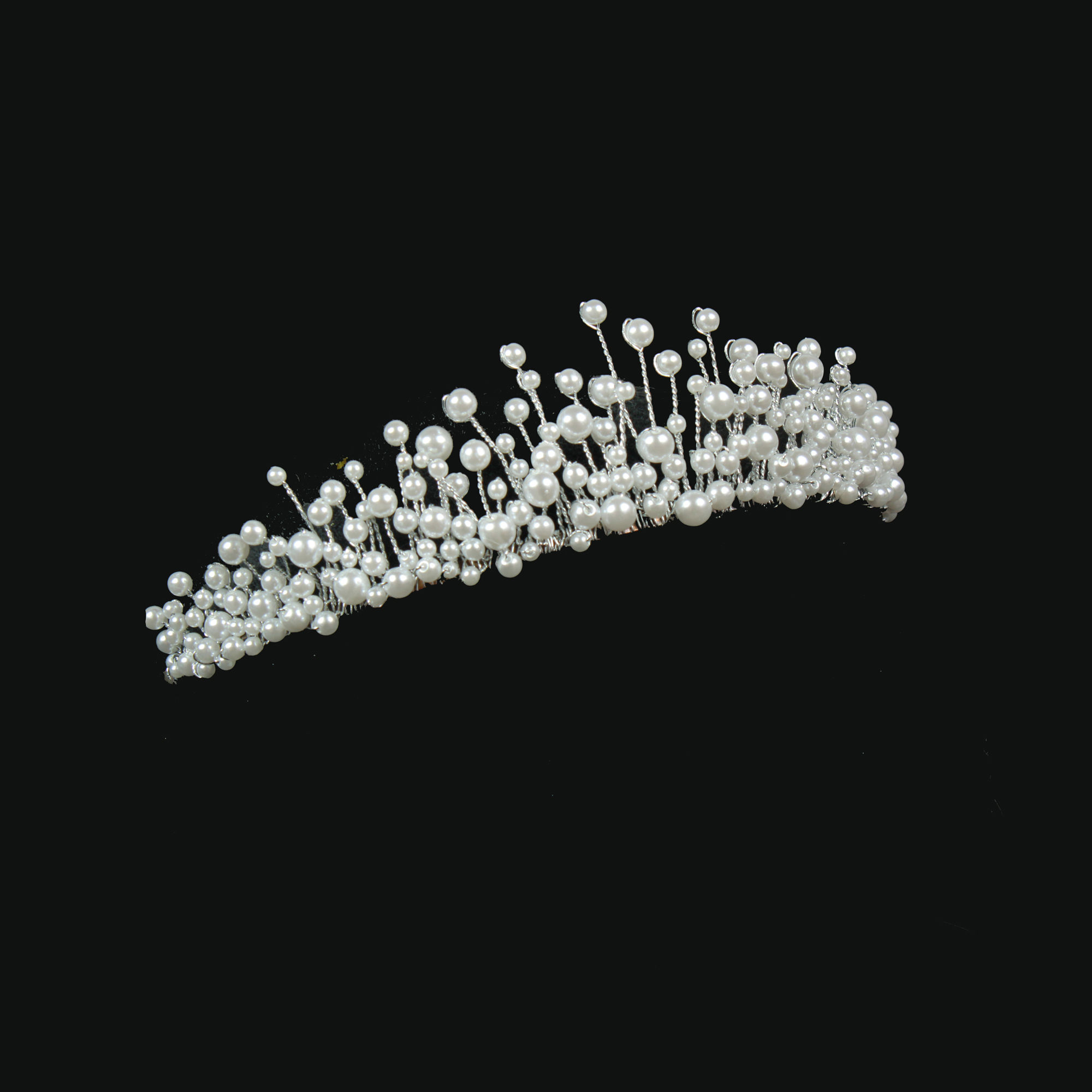 Handcrafted Pearl Wedding Tiara