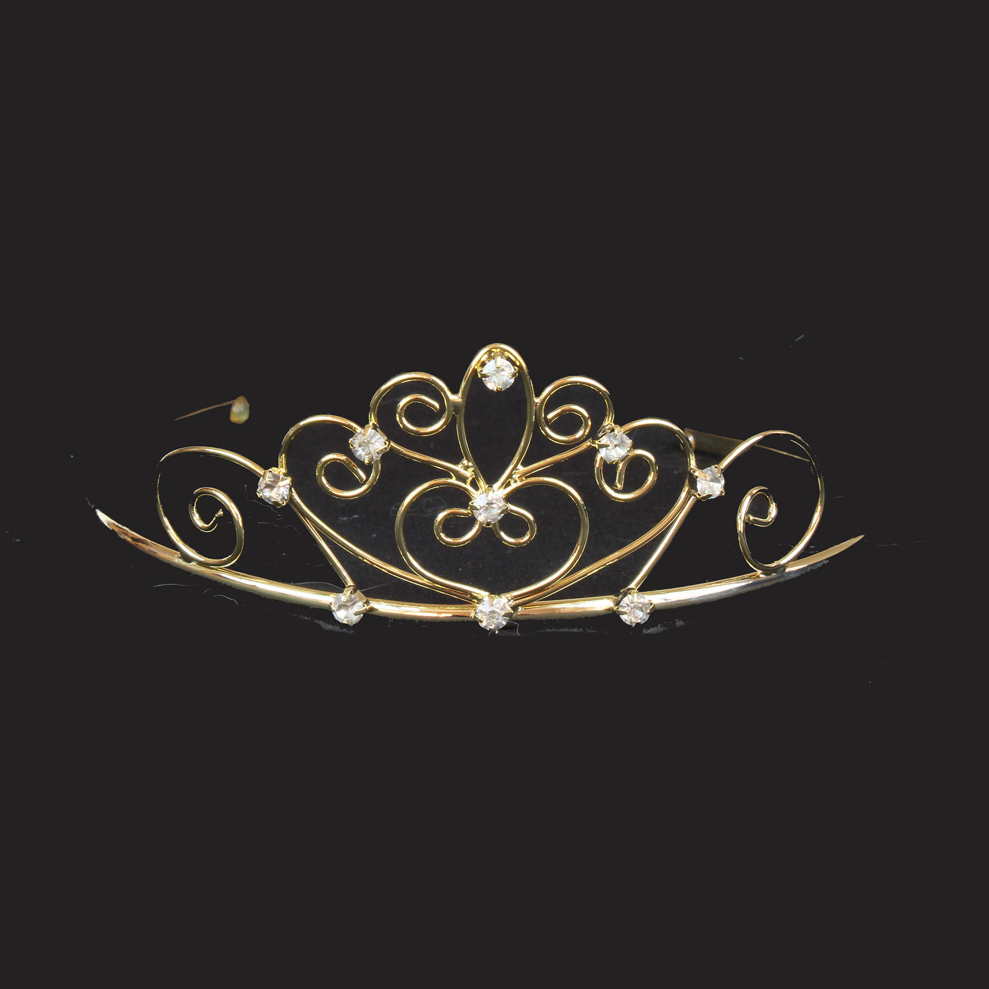 childrens gold tone  wedding headdress