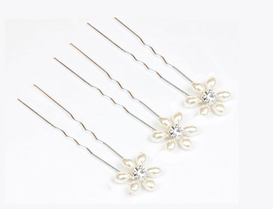 Freshwater Pearls & Crystal Wedding Hair Pins