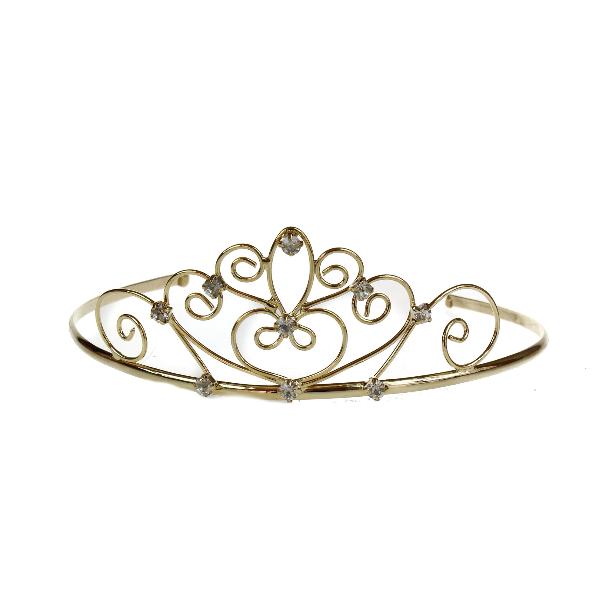 childrens gold tone  wedding headdress