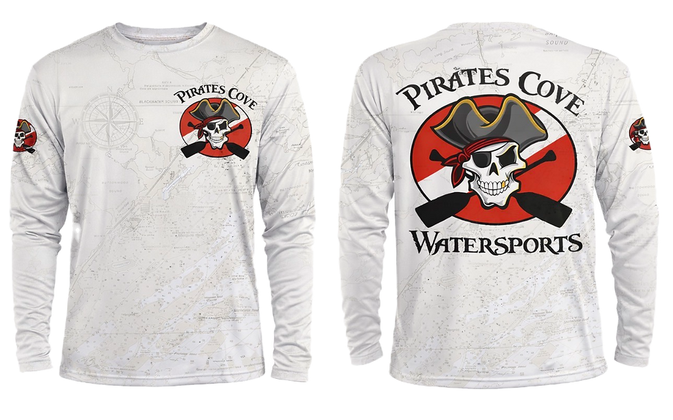 Thumbnail: White Map Long Sleeve Performance Shirt