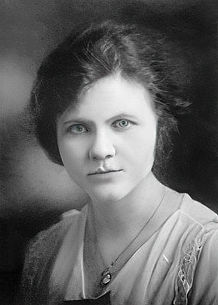 A portrait of Mary Pitney as a young woman.