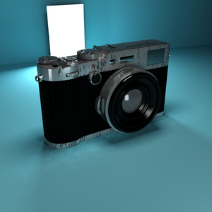 Camera 3D model render arnold texture