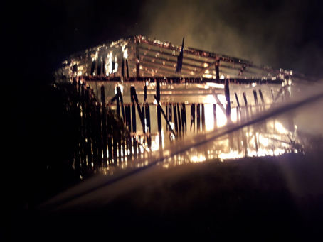 Wirtschaftsgebäudebrand in Oberaich