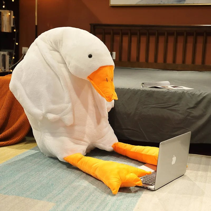 Thumbnail: Giant Plush Big White Duck Pillow – Ultra-Soft Hugging Pillow in 7 Charming Colo