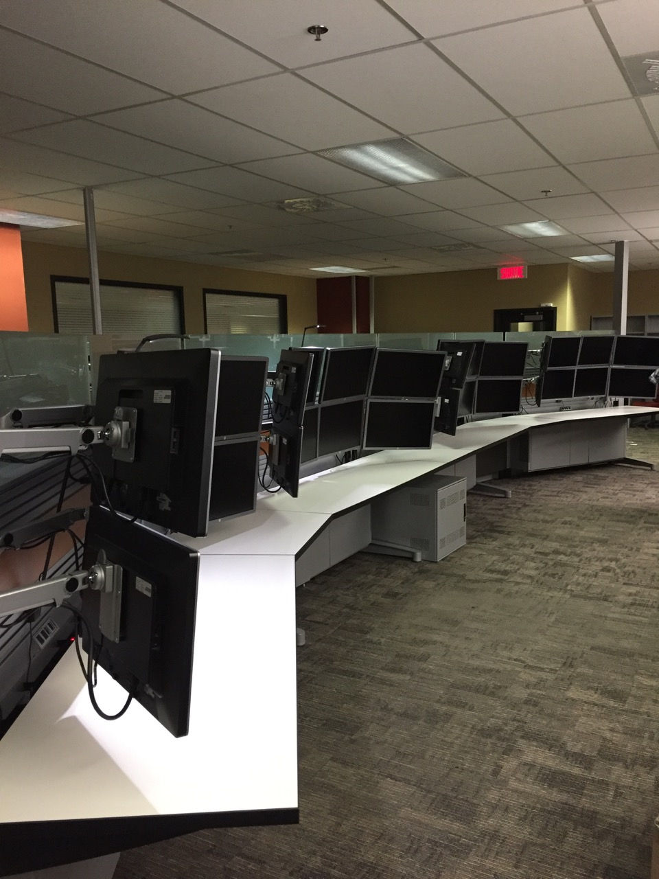 a control room for energy company