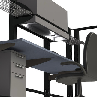 Accessories for workbench setup in IT environment by Sustema Control Room Furniture Manufacturer