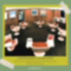 a picture of the opsroom from, the brain of project cybersyn, showing the swiveling chairs arranged in circle, as well as the screens on the walls.