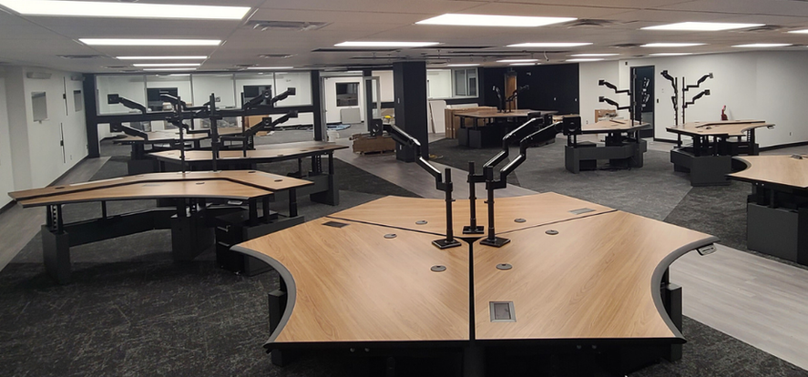 control room workstation for mining