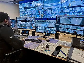 salle de contrôle de sécurité