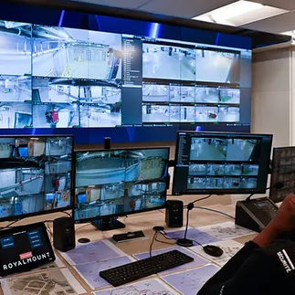 Security control room console by Sustema Inc