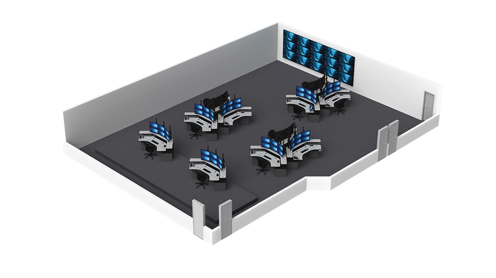 Monongalia County EMS control room