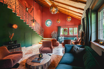 Hotelfotografie Lounge Bereich mit stilvollem Interieur